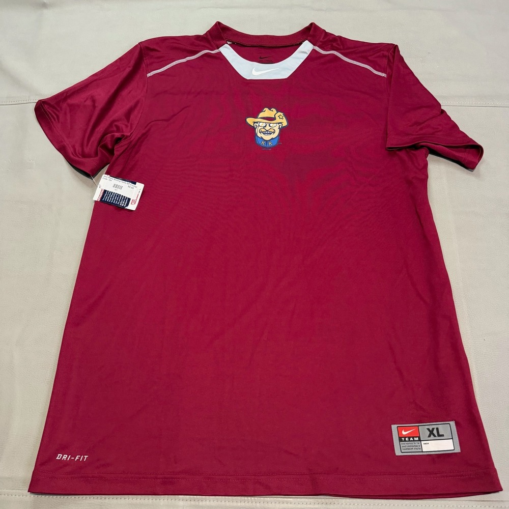 Nike Men Dri Fit Center Swoosh Teddy‎ XL Frisco Roughriders Baseball T-Shirt-XL-